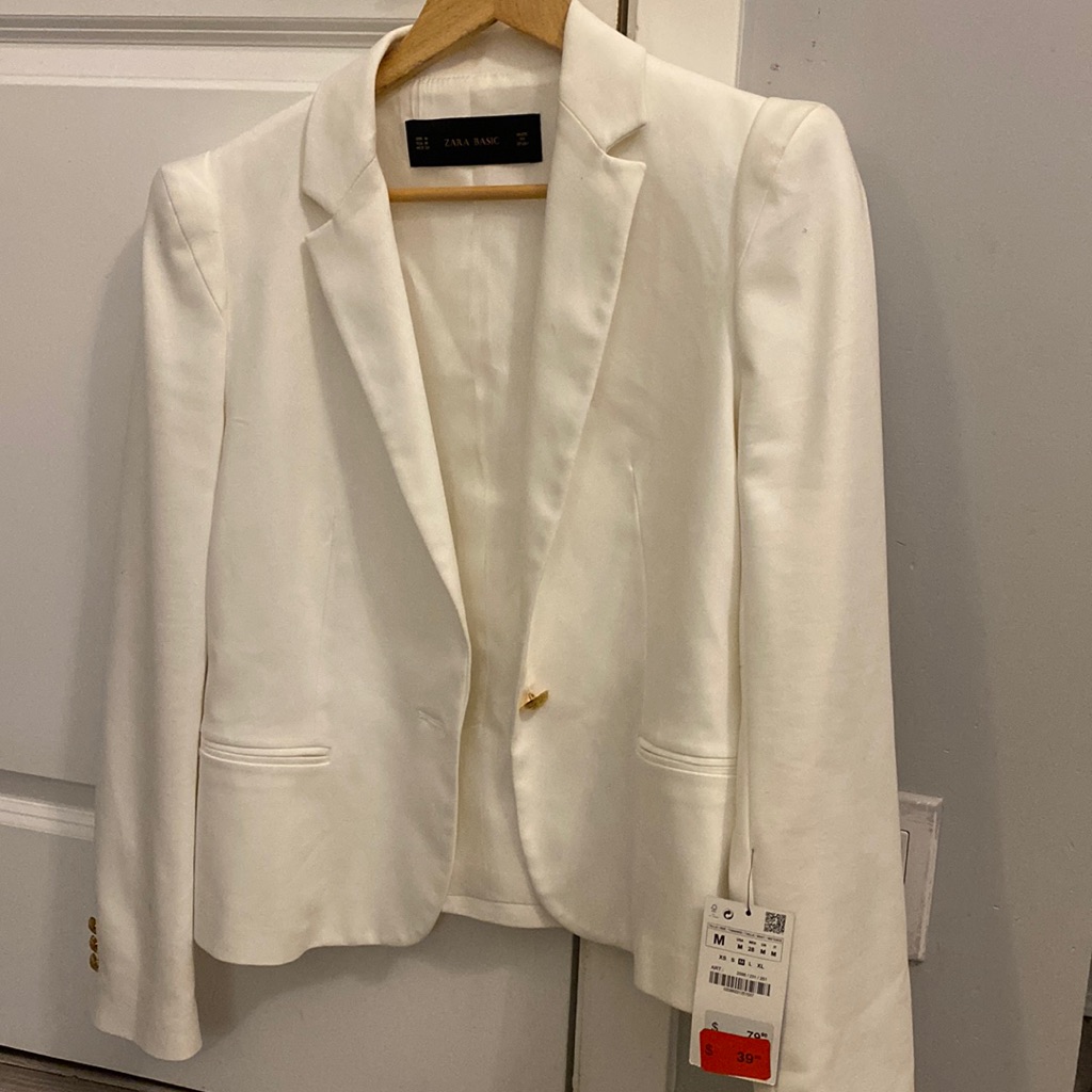 Zara Basic White Jacket